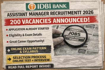 IDBI ASSITANT MANAGER JOBS 2026