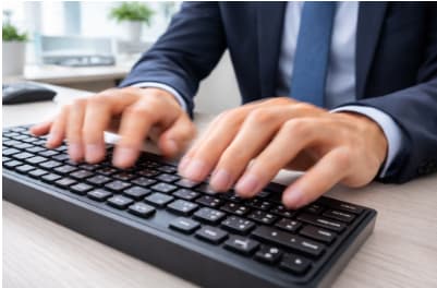 
Typing test representation