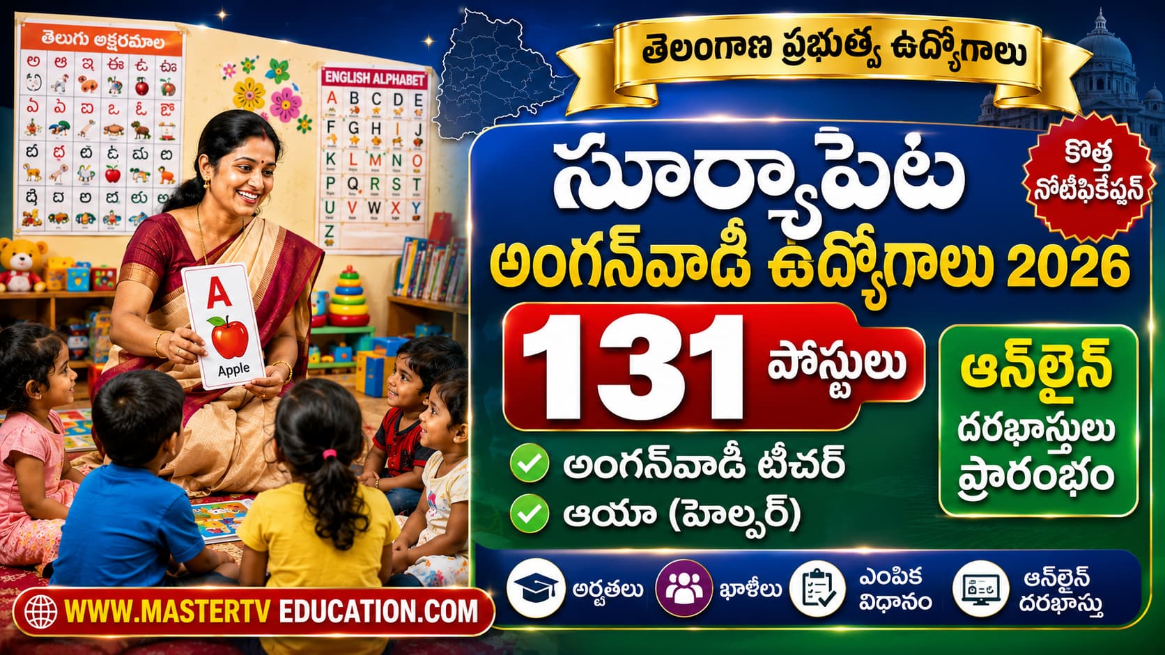 Suryapet Anganwadi Recruitment 2026